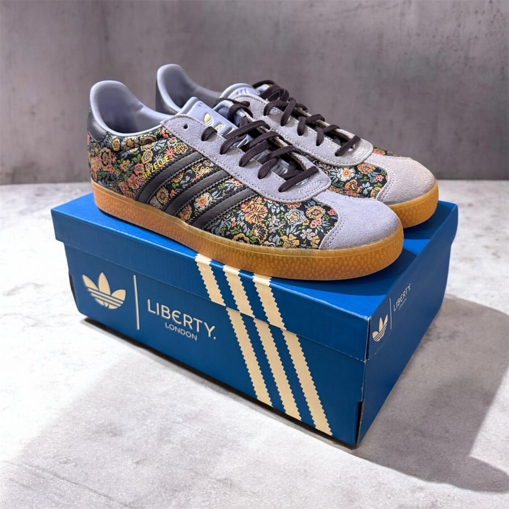 🆕 Liberty London x adidas Gazelle J Floral Embroidery size 8